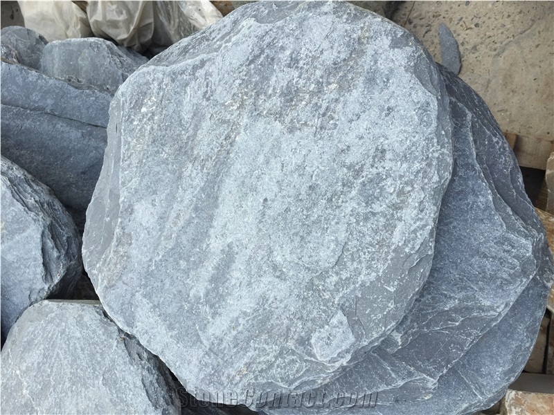 Grey Slate Round Flagstone,Random Flagstone