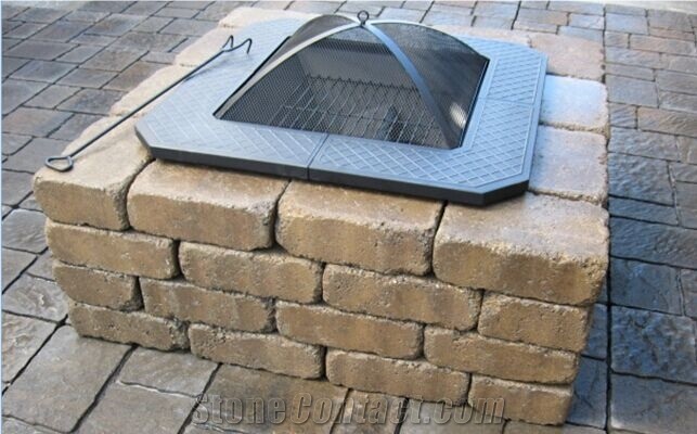 Outdoor Square Liquid Propane Fire Pit