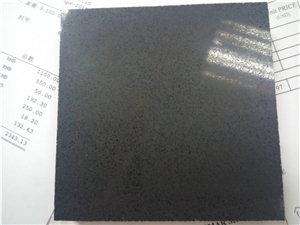 China Artificial Manmade Pure Black Quartz Stone Countertop for Kitchen & Bathroom, High Quality Black Quartz on Sales Direct from China Factory