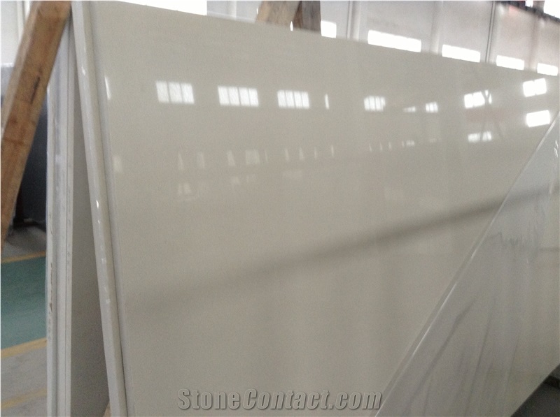 China Beige Quartz Big Slab, Cream Color Quartz Stone, Manmade Stone Engineered Stone Walling, Solid Surface Samll Grain Quartz Tile