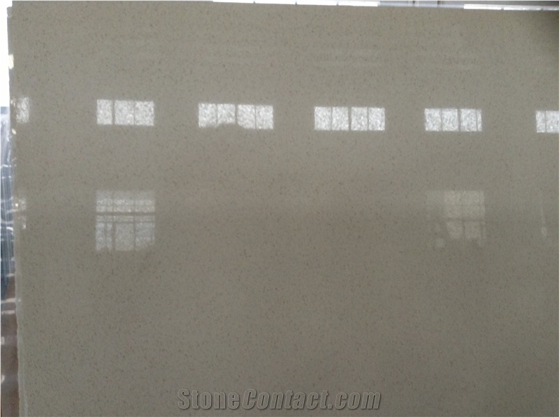 China Beige Quartz Big Slab, Cream Color Quartz Stone, Manmade Stone Engineered Stone Walling, Solid Surface Samll Grain Quartz Tile