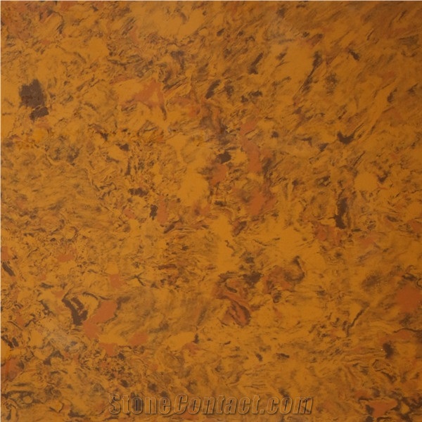 China Color Quartz Stone with Flower Design, Manmade Artificial Stone Quartz on Sales