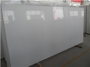 China Light Grey Small Grain Quartz Tile& Slab, Hot Sell Gray Color Engineered Stone Walling, Quartz with Glass Mirror on Sales
