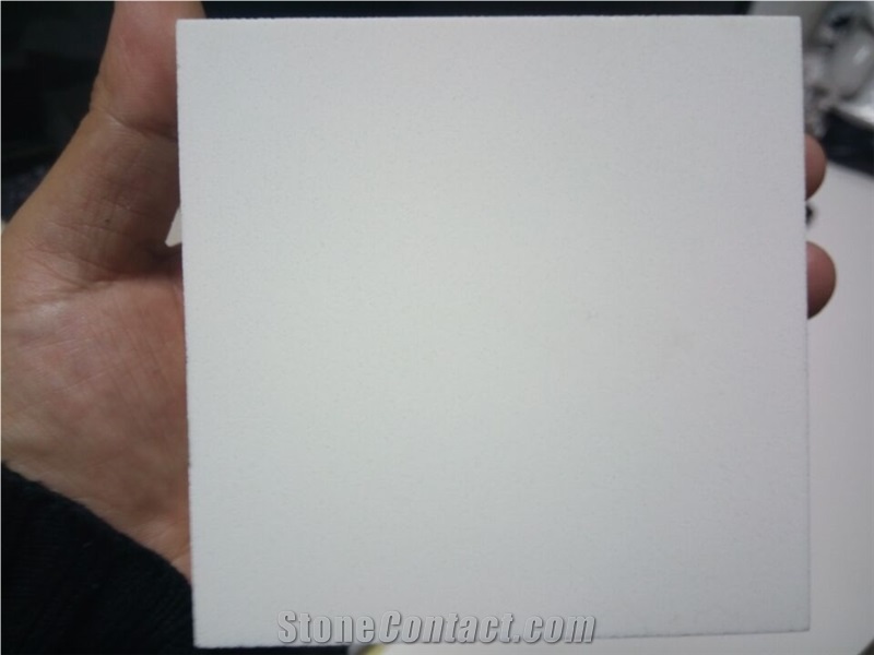 China Popular Engineered Stone Pure White Quartz Solid Surface, Countertops and Bar Tops for Promotion Sell