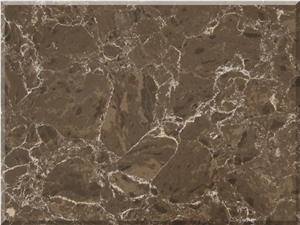 Dark Emperador Quartz Stone 2cm & 3cm Slabs & Tiles ,China Made Brown Engineered Stone for Usa and Canada Solid Surface and Vanity Tops and Table Tops