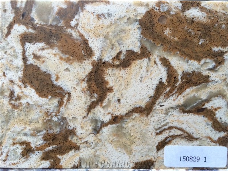 Golden Quartz Tiles&Slabs Of China Stone,Solid Surface Engineered Stone, Quartz Stone Flooring, Engineered Stone Walling