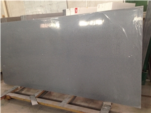 Grey Crystal Quartz Stone Big Slab, China Artificial Quarzt Stone with Good Price, Sparkle Surface, Glass Mirror Quartz