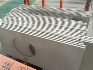 Light Grey Quartz Countertop, Quartz Stone Vanity Top, for Bathroom, China Artificial Quartz Stone Light Grey Quartz Countertop, Quartz Stone Vanity Top, for Bathroom, China Artificial Quartz Stone