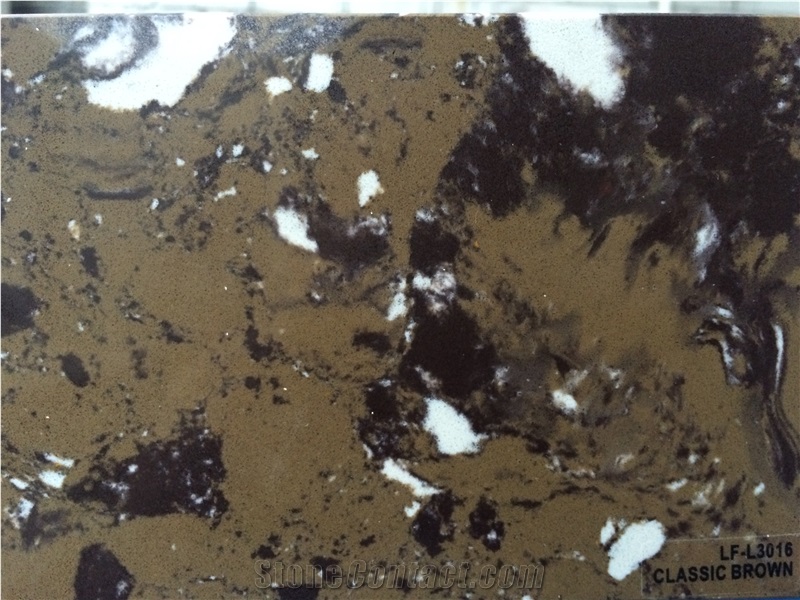 New Pattern Brown Quartz Tiles&Slabs Of China Stone,Solid Surface Engineered Stone, Quartz Stone Flooring, Engineered Stone Walling