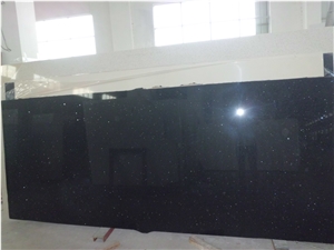 Night Star Engineered Stone Tiles & Slabs Solid Surfaces / Quartz Stone Slab for Prefabricated Worktops and Cut-To-Size Floor Tiles with Resistance to Stains/Chemicals/Scratch/Heat Night Star Engineered Stone Tiles & Slabs Solid Surfaces / Quartz Stone Slab for Prefabricated Worktops and Cut-To-Size Floor Tiles with Resistance to Stains/Chemicals/Scratch/Heat