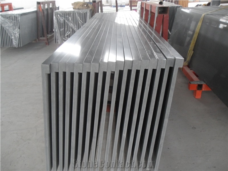 Popular China Man Made Engineered Stone Light Pearl Grey Quartz Countertops, Solid Surface