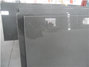 Popular China Man Made Engineered Stone Light Pearl Grey Quartz Countertops, Solid Surface
