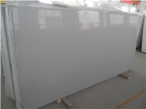 Quartz Slab, Light Grey Quartz Stone, Pure White Quartz Stone Slab/Engineered Stone Slab/Artificial Stone/Solid Surface Top/Silestone Kitchen Decrative Tiles