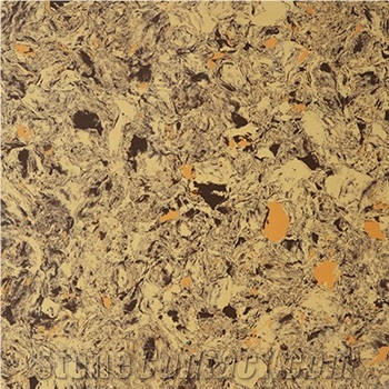 TS-L3015 Yellow Quartz Tiles&Slabs Of China Stone,Use as Kitchen Countertop,Bathroom Vanity, Bathtub,Bar Top