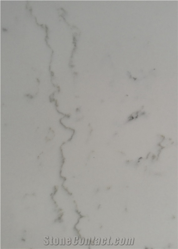 White Quartz With Different Vein, China Manmade Quartz Stone Tile & Slab, High Quality Quartz Stone One Sales For Kitchen & Bathroom 