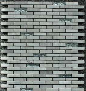 Wooden Grey Marble Mosaic/ Wall Mosaic /Glass Mosaic Metal Mosaic Pearl Shell Mosaic Polished Mosaic Split Face Mosaic Tumbled Mosaic Linear Strips Mosaic Basketweave/Floor Mosaic Terry Stone Mosaic