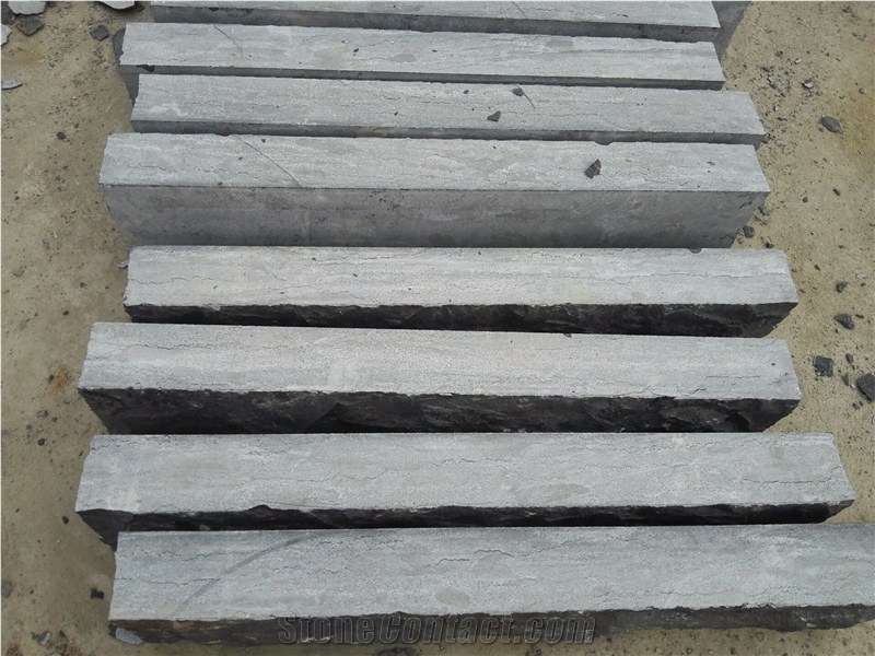 Blue Limestone Garden Palisade Fencing