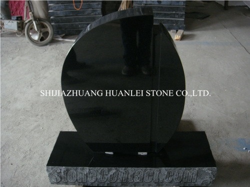 Granite China Shanxi Black Monument, Hebei Black Granite Cross Tombstone/Gravestone/Memorial,Cemetery Tombstone,Jesus