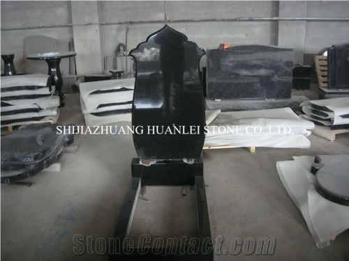 Hebei Black Granite Tombstone,Absolute Shanxi Black Granite,China Qaurry Shanxi Black Monuments Design, Single Monuments Headstone, Polished Granite Black Tombstone, Good Qualtiy Cheap Price