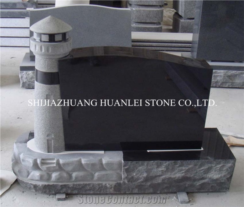 Hebei Black Granite Tombstone, Shanxi Black Granite Gravestone, Carving Headstone,Cemetery Tombstone,Custom Monument,Memorial