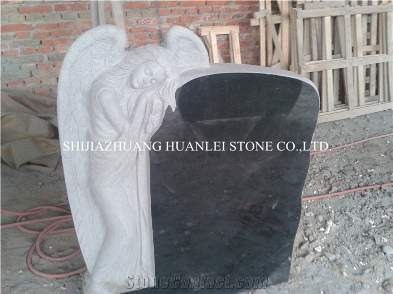 Hebei China Black Granite Tombstone,Shanxi Black Monument,Jesus Monument,Gravestone,Headstone,Cemetery Memorial