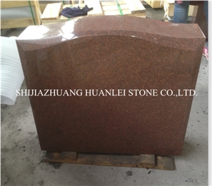 Red Granite Tombstone & Monuments, Red Gravestone in Hebei ,Westen Style Memorial,America Headstone, Best Price, Supreme Quality