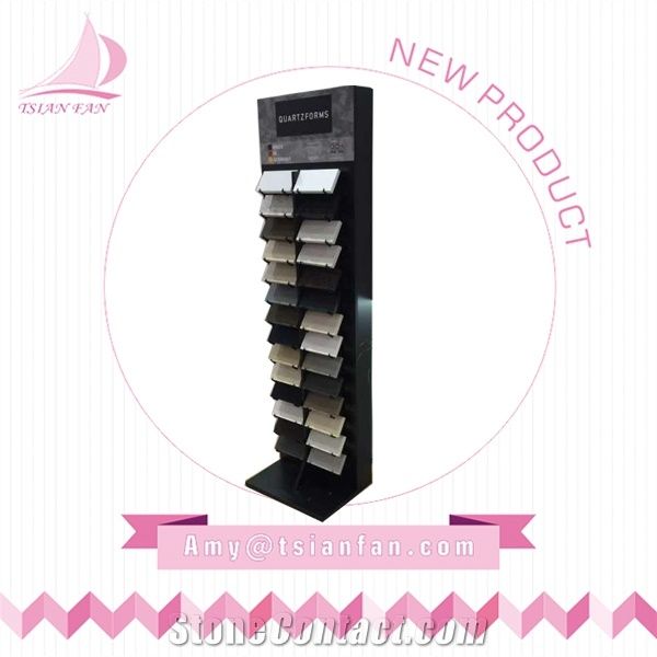 Marble Stone Exhibition Stand Quartz Stone Display Rack
