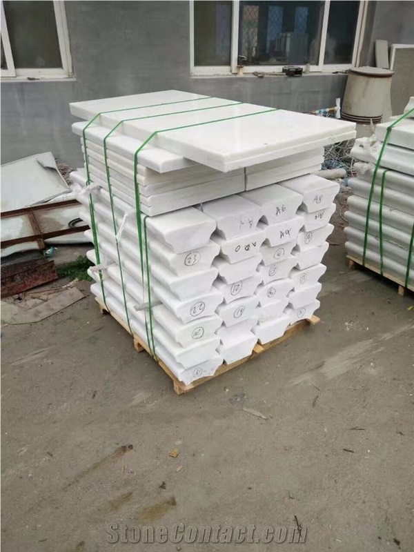 White Marble Balustrade, Snowflake White Marble Balustrade,Railings
