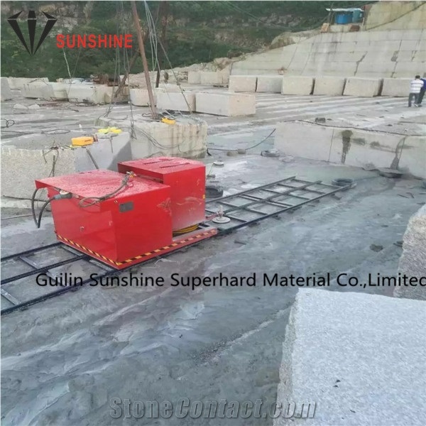 China 11.5mm Rubberized Diamond Wire Saw for Granite Quarry,Diamond Wire Rope for Granite Cutting