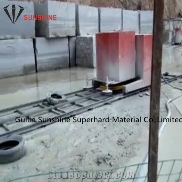 China 11.5mm Rubberized Diamond Wire Saw for Granite Quarry,Diamond Wire Rope for Granite Cutting