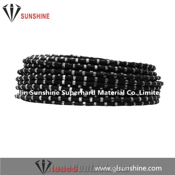 Fast Cutting 10.5mm Pre-Sharpened Granite Quarrying Diamond Wire