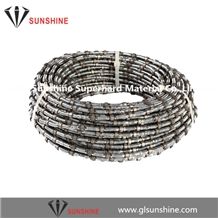 Fast Cutting Marble Quarry Spring Diamond Wire 11.0mm 11.5mm 28beads