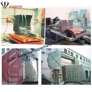 Granite Blocks Profiling Cut 9.0mm Plastic Diamond Wire, Wire Saw for Granite Cutting