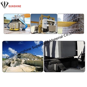 Granite Blocks Profiling Cut 9.0mm Plastic Diamond Wire, Wire Saw for Granite Cutting