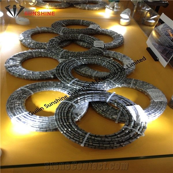 Granite Multi Diamond Wire 7.3mm 6.4mm for Multiwire Sawing Machine Cutting Granite Slabs