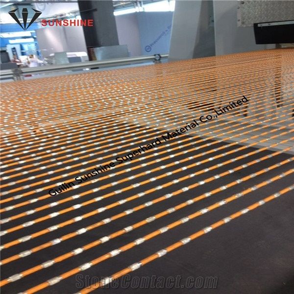 Granite Multi Diamond Wire 7.3mm 6.4mm for Multiwire Sawing Machine Cutting Granite Slabs