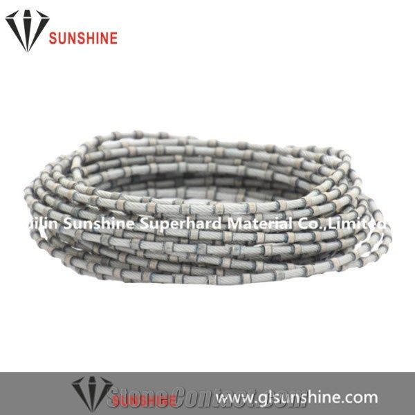 Granite Multi Diamond Wire 7.3mm 6.4mm for Multiwire Sawing Machine Cutting Granite Slabs
