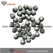 Limestone Quarry Dry Cutting Diamond Wire Beads 10.5mm