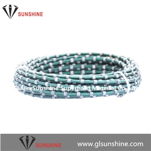 Plastic Diamond Tools Wire for Granite Blocks Profiling Cut, Granit Block Squaring