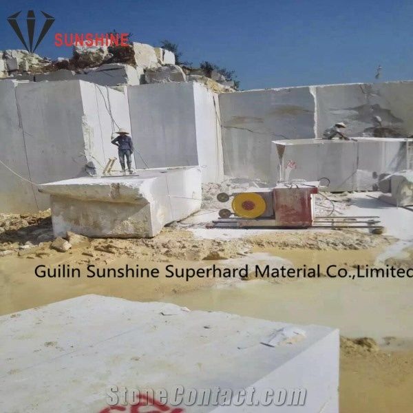 Rubber Diamond Wire 11.0mm 11.5mm 40 Beads for Marble Quarry