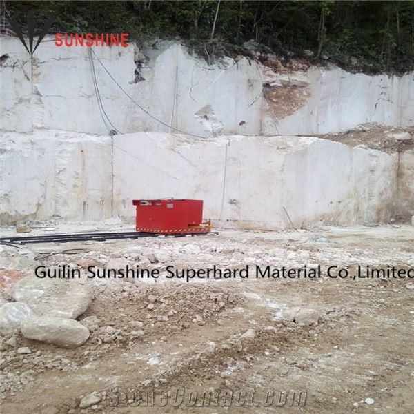 Rubber Diamond Wire 11.0mm 11.5mm 40 Beads for Marble Quarry