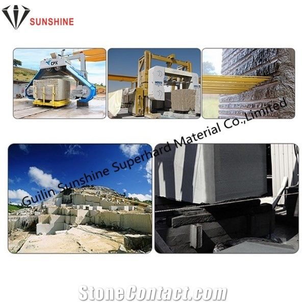 Sandstone Block Squaring Plastic Diamond Wire for Wire Sawing Mono Cut Machine