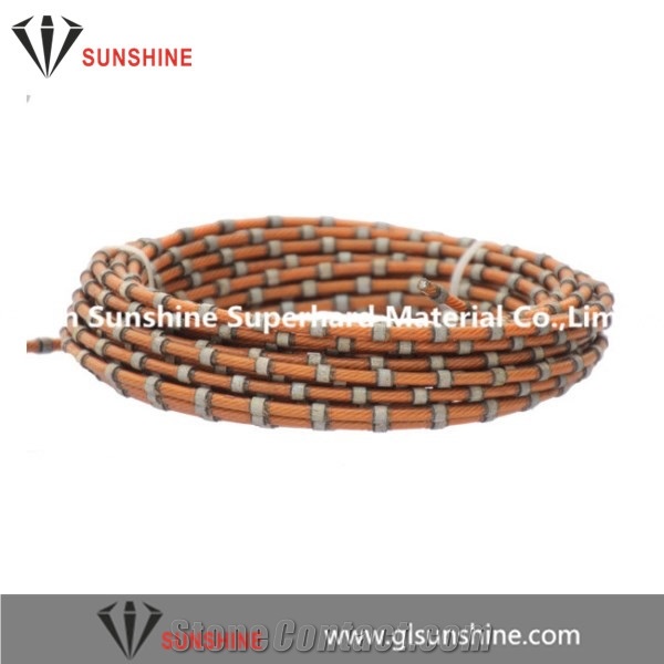 Smooth Cut 9.0mm Plastic Diamond Wire for Marble Profiling Cut