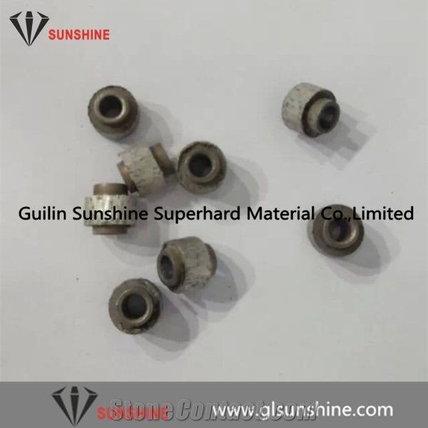 Travertine Quarry Dry Cut Diamond Beads Dry Cutting 11.0mm