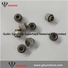 Travertine Quarry Dry Cut Diamond Beads Dry Cutting 11.0mm