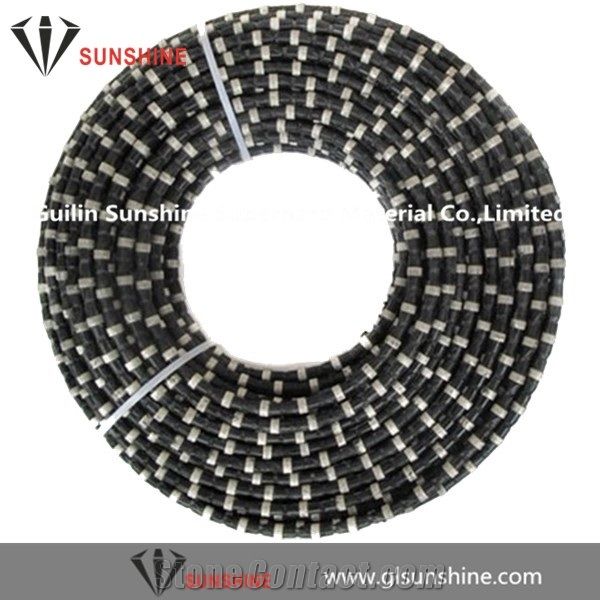 Wire Saw Machine Diamond Wire 11.4mm for Brazil Granite Quaries, Stone Cutting Wire, Diamond Rope for Granite Cutting,Diamond Tools for Granite