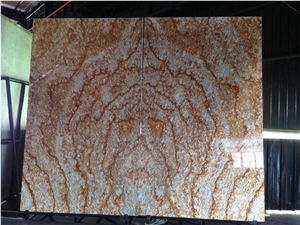China Red Dragon Granite Polished Rough Slab