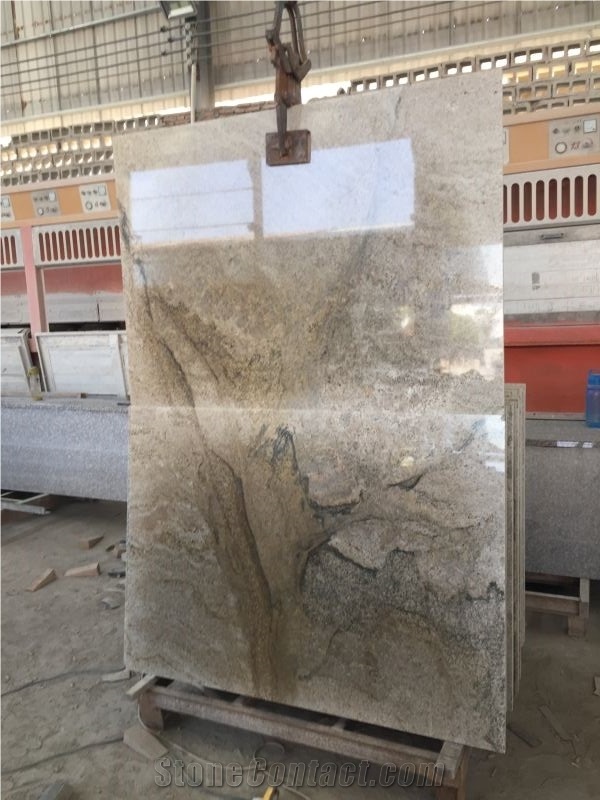 Polished Austral Juparana Granite Slab & Tiles