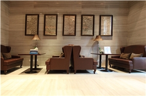 600x600 White Wooden Grain Marble Wall Covering Tile