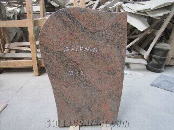 Multicolor Red Granite Tombstones